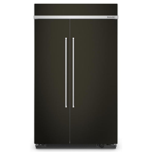 KITCHENAID KBSN708MBS 30 Cu. Ft. 48"" Built-in Side-by-side Refrigerator With PRINTSHIELD(...