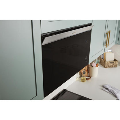 WHIRLPOOL WMMF5930PB 1.1 Cu. Ft. Flush Mount Microwave With Turntable-free Design