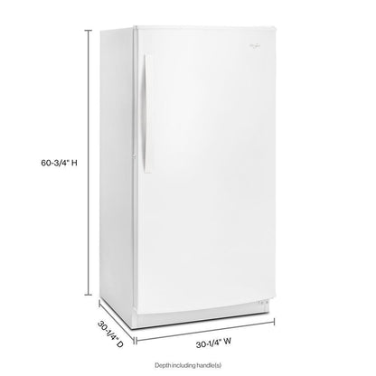WHIRLPOOL WZF56R16DW Whirlpool 16 Cu. Ft. Upright Freezer With Frost-free Defrost