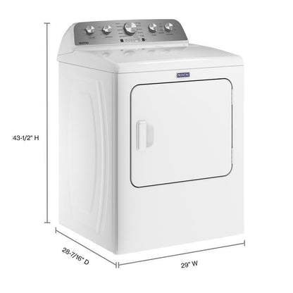 MAYTAG MGD5430MW Maytag Top Load Gas Dryer With Steam-enhanced Cycles - 7.0 Cu. Ft.