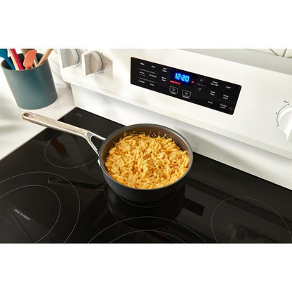 WHIRLPOOL WFES5030RW 30-inch Electric Range With Air Fry and Air Baking, Self Cleaning, ...