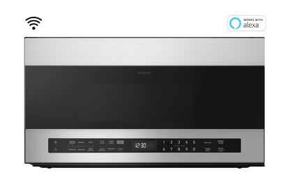 SHARP SMO1969JS Sharp 1.9 Cu. Ft. Smart Over-the-range-microwave Oven