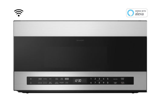 SHARP SMO1969JS Sharp 1.9 Cu. Ft. Smart Over-the-range-microwave Oven