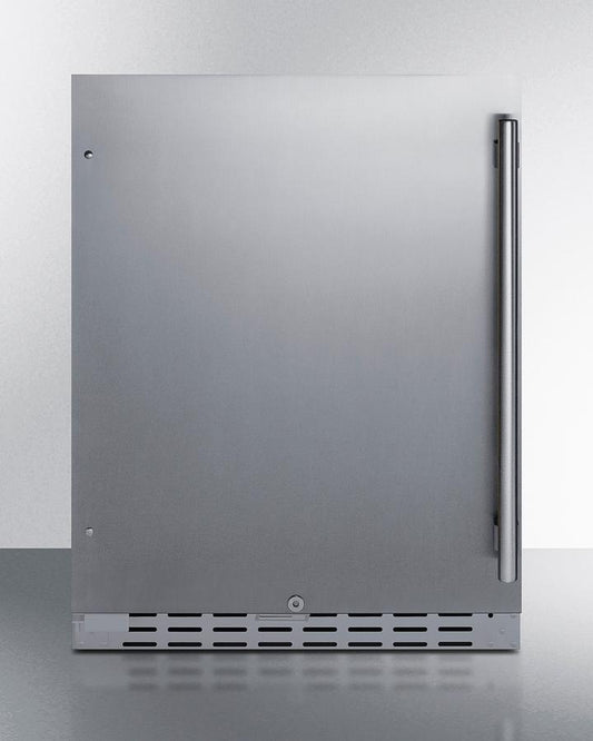 SUMMIT AL55OSCSSLHD Summit 24"" Built-in Outdoor Refrigerator, Ada Compliant