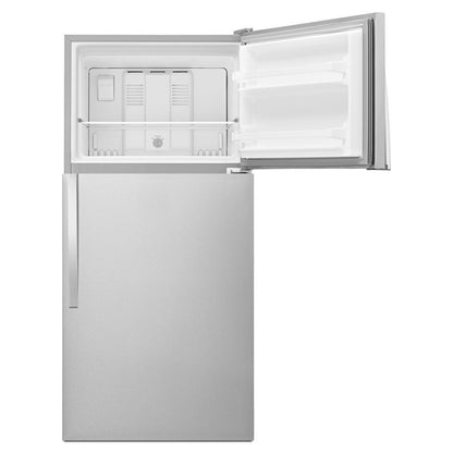 WHIRLPOOL WRT318FZDM Monochromatic Stainless Steel Whirlpool 30"" Wide Top-freezer REF...