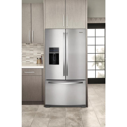 WHIRLPOOL WRF767SDHZ Whirlpool 36-inch Wide French Door Refrigerator - 27 Cu. Ft. - F...