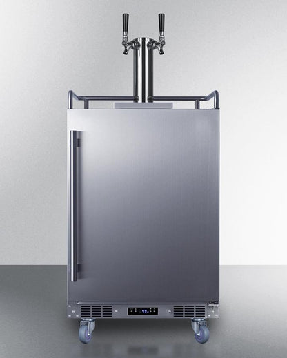 SUMMIT SBC683OSTWIN Summit 24"" Wide Built-in Outdoor Beer Kegerator