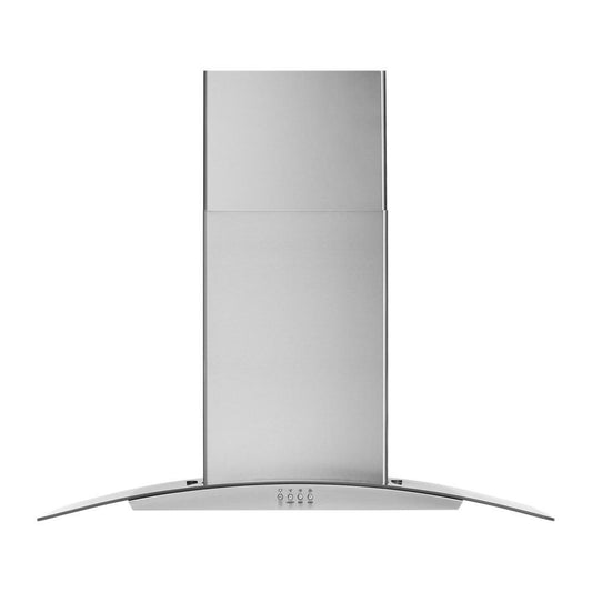 WHIRLPOOL WVW51UC6LS Whirlpool 36"" Curved Glass Wall Mount Range Hood