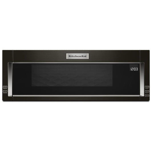 KITCHENAID KMLS311HBS 1000-watt Low Profile Microwave Hood Combination - Black Stainless