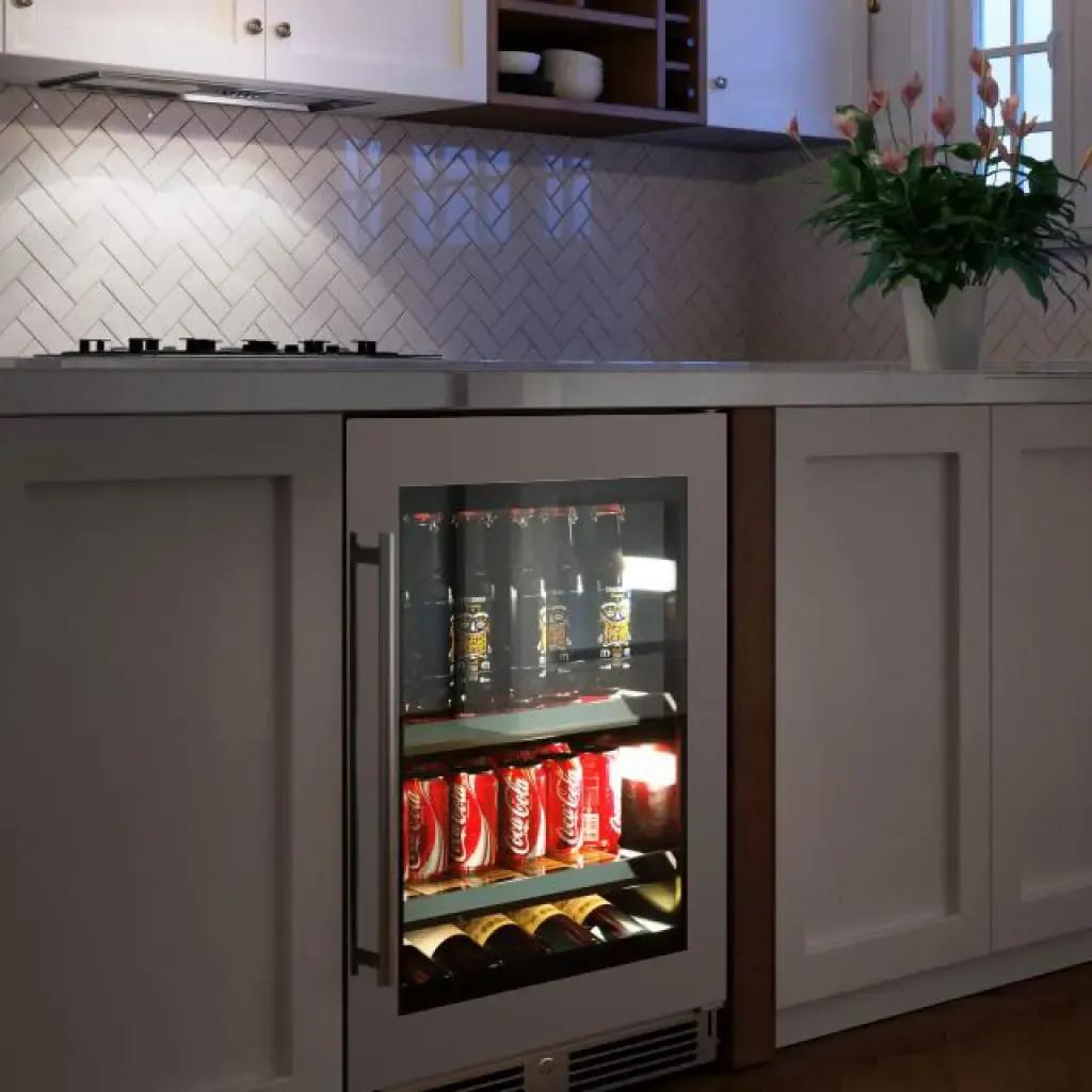 XO APPLIANCE XOU24BCGOL XO Appliance 24in Beverage Center Overlay Glass Lh
