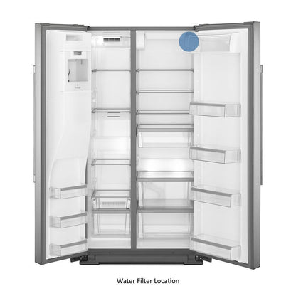 MAYTAG MSC21C6MFZ Maytag 36- Inch Wide Counter Depth Side-by-side Refrigerator- 21...