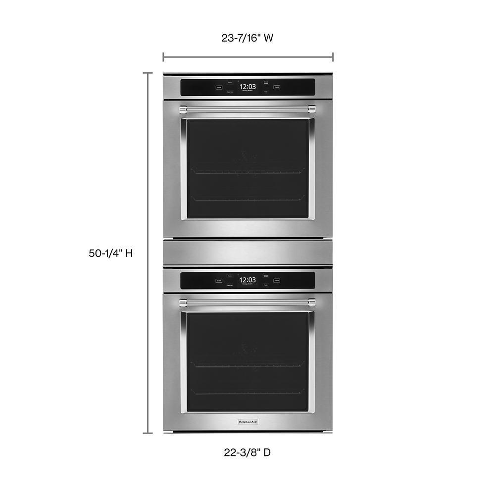 KITCHENAID KODC504PPS KitchenAid 24"" Smart Double Wall Oven With True Convection