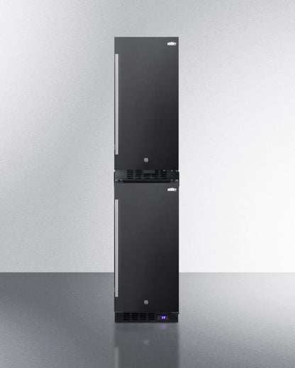 SUMMIT FF1532B 15"" Wide All-refrigerator for Built-in or Freestanding Use, With DI...