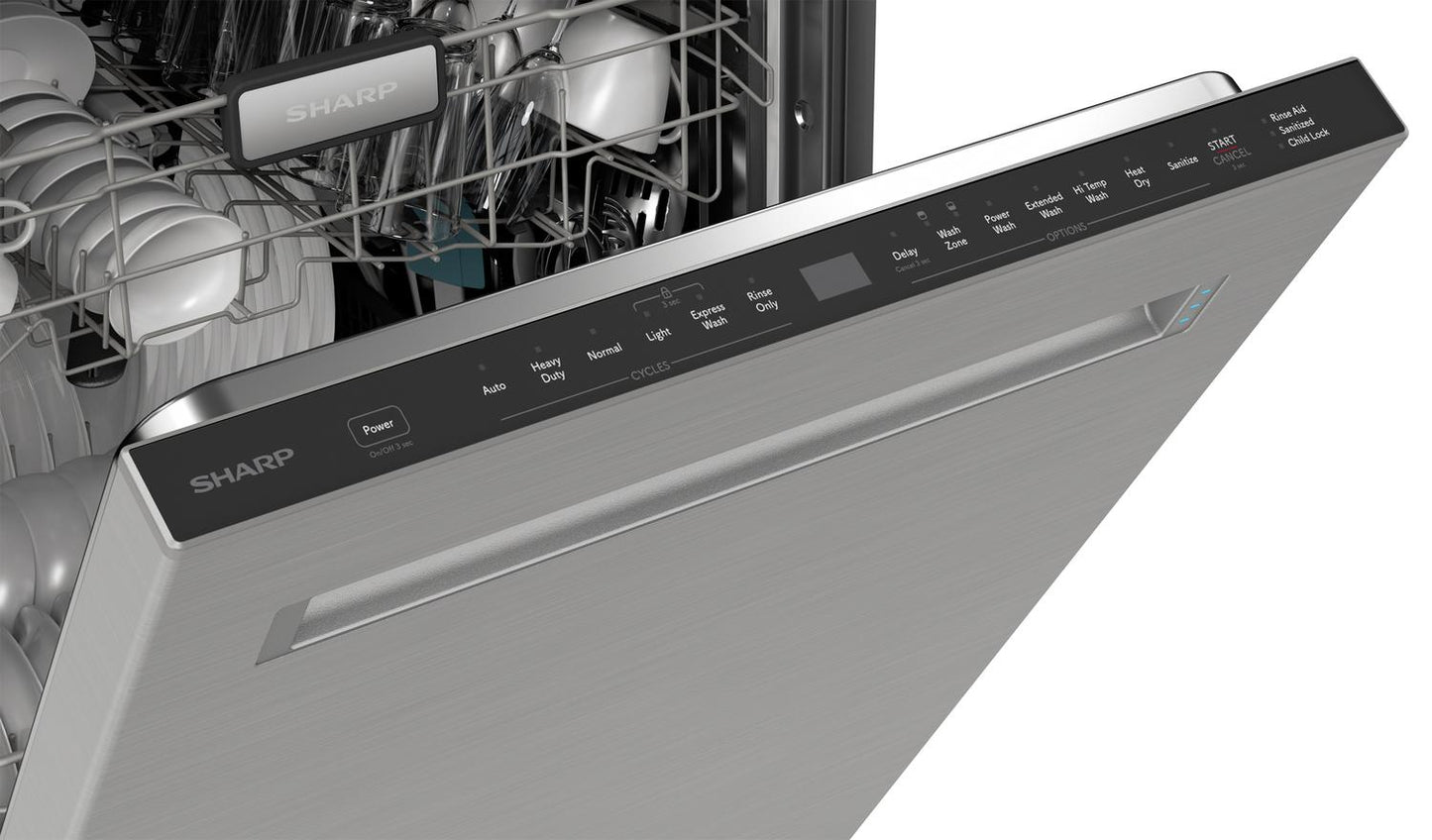SHARP SDW6726MS Sharp 24 In. Stainless Steel 47db Dishwasher
