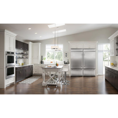 KITCHENAID KBBL306ESS 20.9 Cu. Ft. 36"" Width Built-in Stainless Bottom Mount REFRIGERATOR...