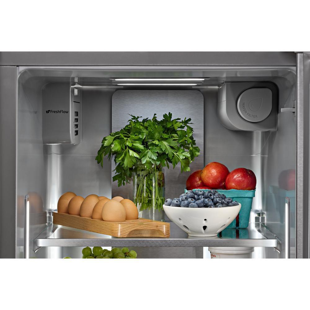 KITCHENAID KRSC536RPS 20.8 Cu. Ft. Counter-depth Side-by-side Refrigerator With Exterior ...