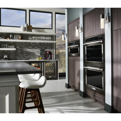 KITCHENAID KMBP100EBS 30"" Built In Microwave Oven With Convection Cooking - Black Stainless