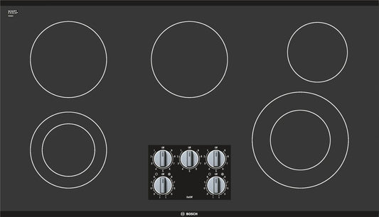 BOSCH NEM5666UC Bosch 36"" Electric Cooktop 500 Series - Black Frameless