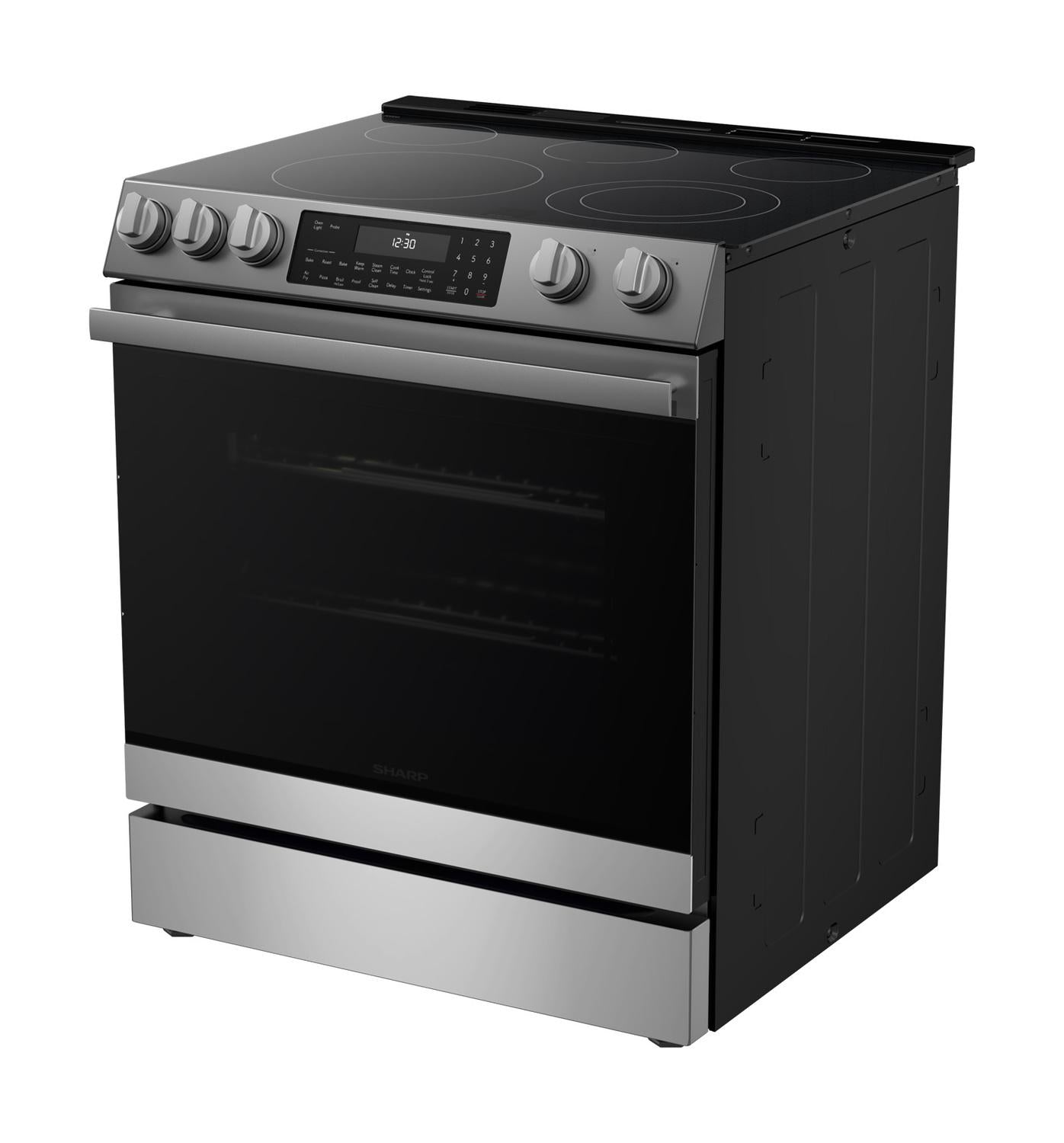 SHARP SSR3065JS Sharp 30 In. Electric Convection Slide-in Range With Air Fry