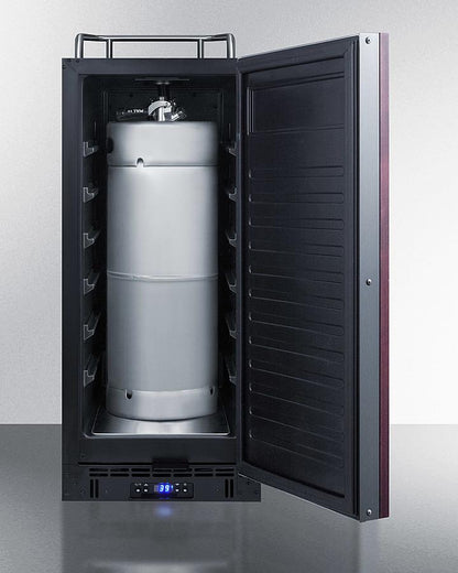 SUMMIT SBC15NKIF 15"" Wide, Built-in, Commercially Listed Kegerator, Auto Defrost WIT...