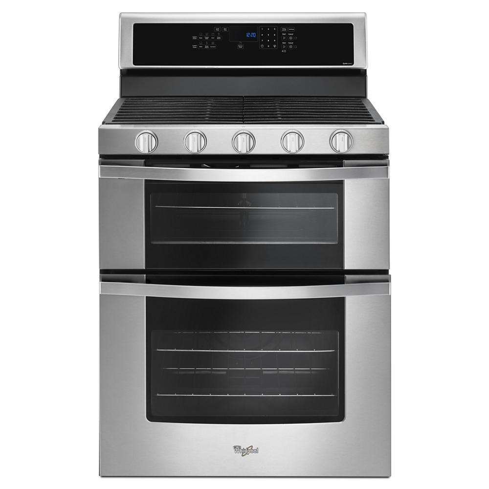 WHIRLPOOL WGG745S0FS Whirlpool 6.0 Cu. Ft. Gas Double Oven Range With Center Oval Burner