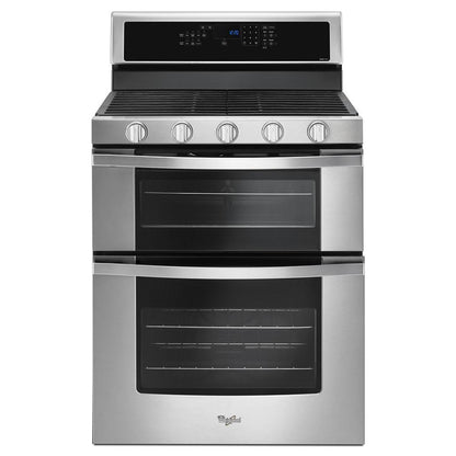 WHIRLPOOL WGG745S0FS Whirlpool 6.0 Cu. Ft. Gas Double Oven Range With Center Oval Burner