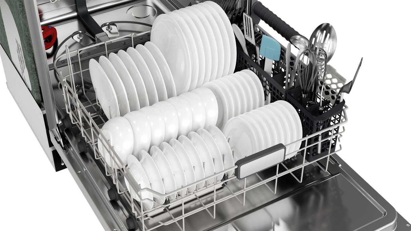 SHARP SDW6757ES Sharp 24"" Slide-in Stainless Steel Dishwasher