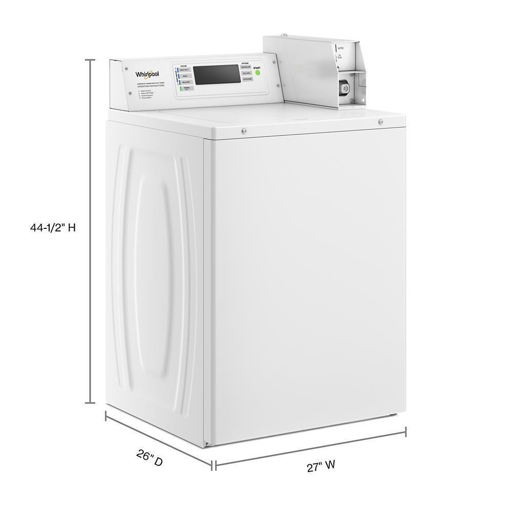 WHIRLPOOL CAE2779JQ Commercial Top-load Washer With Factory-installed Coin Drop and COI...