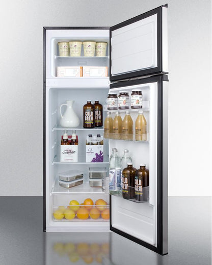 SUMMIT CP972SS Two-door Cycle Defrost Refrigerator-freezer In Slim Width With STAI...
