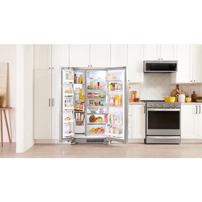 WHIRLPOOL WRS321SDHZ Whirlpool 33-inch Wide Side-by-side Refrigerator - 21 Cu. Ft. - ...