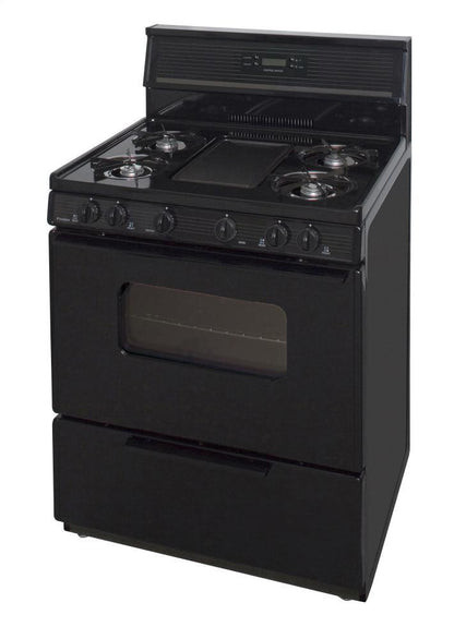PREMIER SFK249BP 30 In. Freestanding Gas Range With 5th Burner and Griddle Package I...