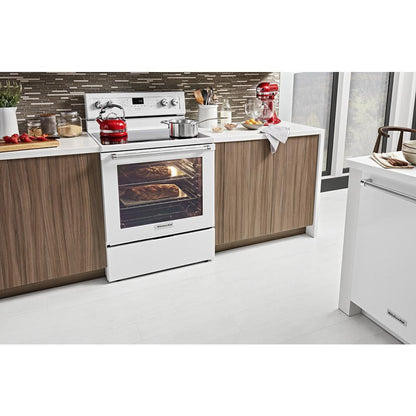 KITCHENAID KFEG500EWH White Kitchenaid 30-inch 5-element Electric Convection Range