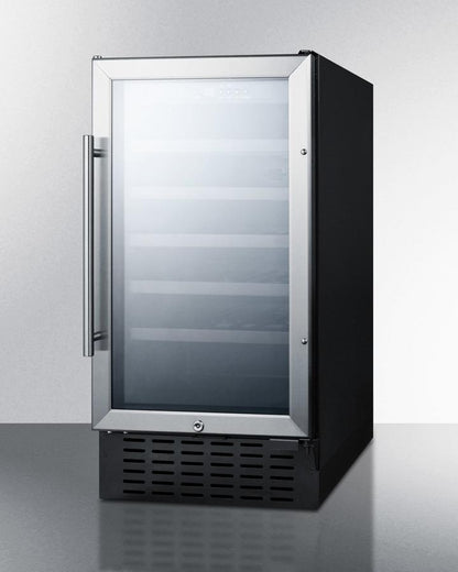 SUMMIT SWC1840B 18"" Wide Wine Cellar for Built-in or Freestanding Use, With DIGITAL...