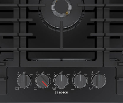BOSCH NGM8049UC Bosch 800 Series Gas Cooktop 30"" Black Ngm8049uc