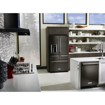 KITCHENAID KVWB606HBS Kitchenaid 36"" Wall-mount, 3-speed Canopy Hood - Black Stainless