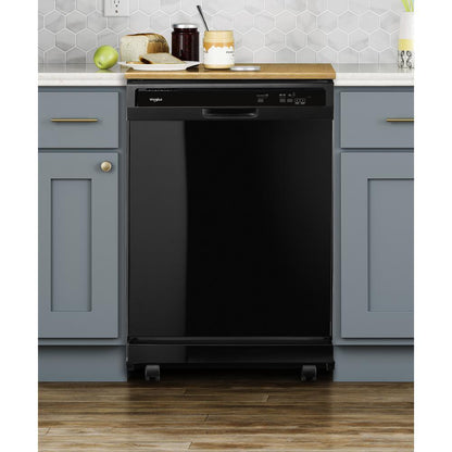 WHIRLPOOL WDP370PAHB Whirlpool, 3 Cycles, 4 Options, 55 Dba, Plastic Tub Portable DISHWAS...
