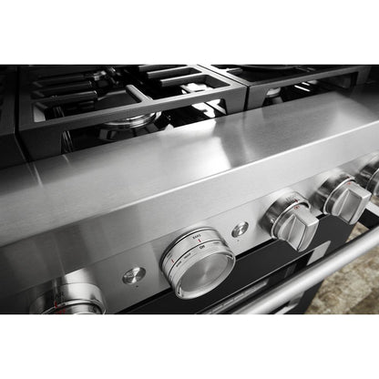 KITCHENAID KFGC506JBK Kitchenaid 36'' Smart Commercial-style Gas Range With 6 Burners ...