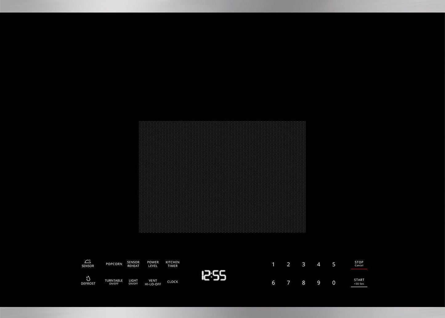 XO APPLIANCE XOOTR24BS XO Appliance 24""w Otr 1000w 300cfm 1.34 Cu Ft - Black Glass