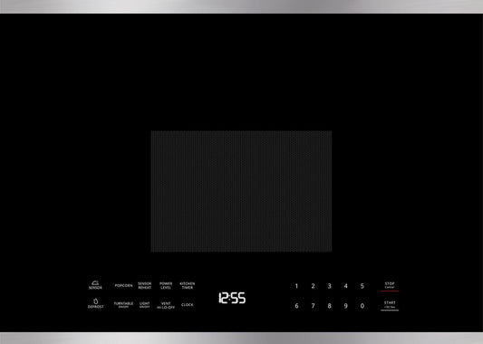 XO APPLIANCE XOOTR24BS XO Appliance 24""w Otr 1000w 300cfm 1.34 Cu Ft - Black Glass