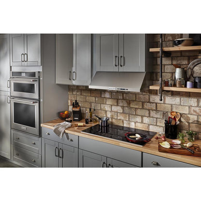 KITCHENAID KCES956KSS 36"" Electric Cooktop With 5 Elements and Touch-activated Controls