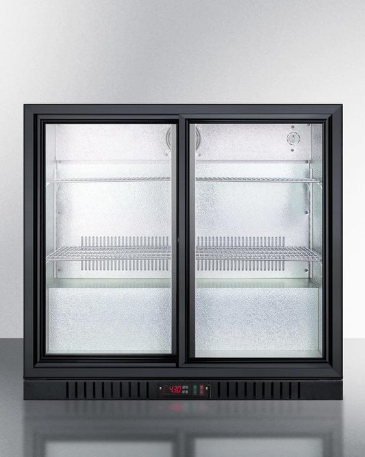 SUMMIT SCR700B Commercial Back Bar Beverage Center for Freestanding Use, With SLID...