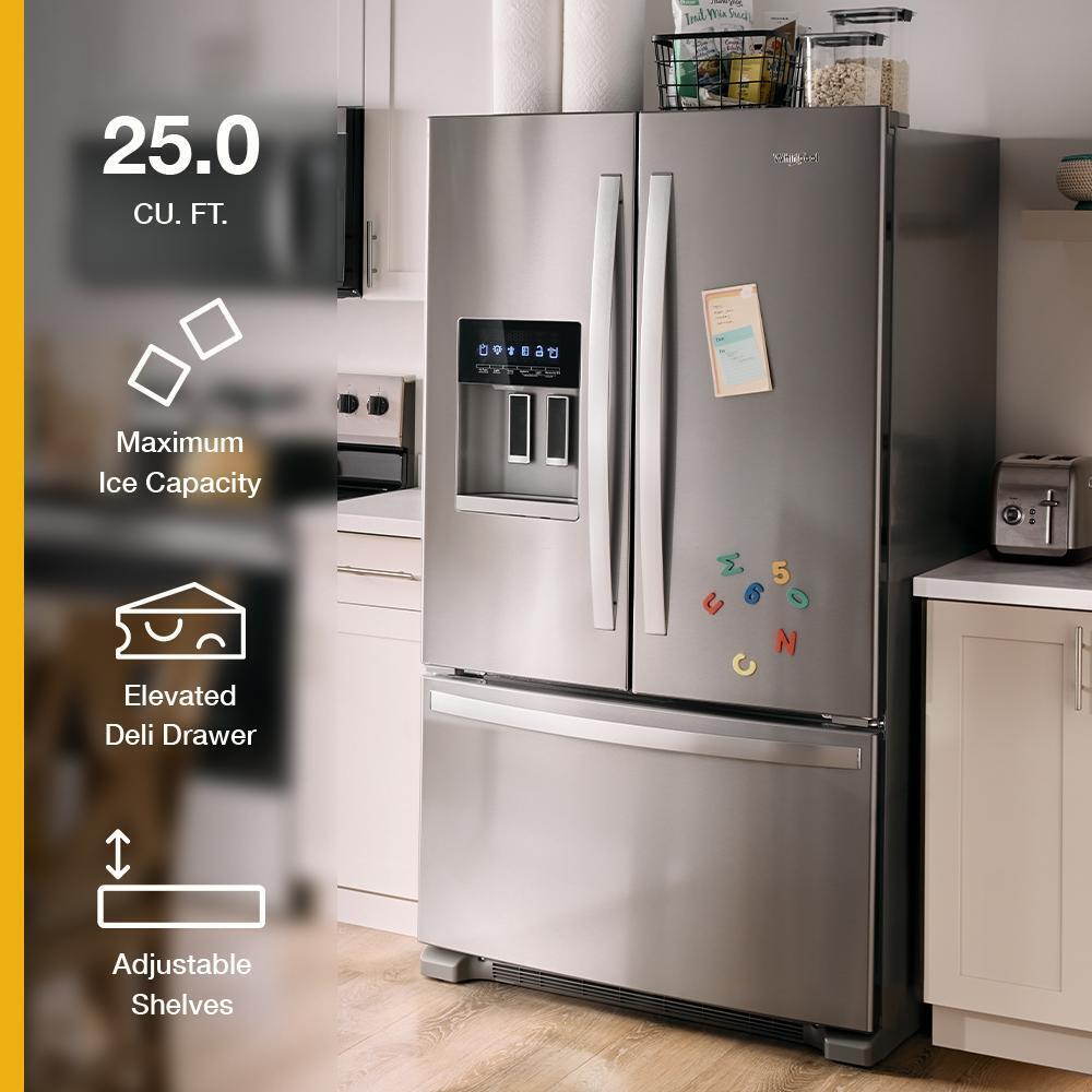 WHIRLPOOL WRFF3436RZ Whirlpool 36-inch Wide French Door Bottom Mount Refrigerator
