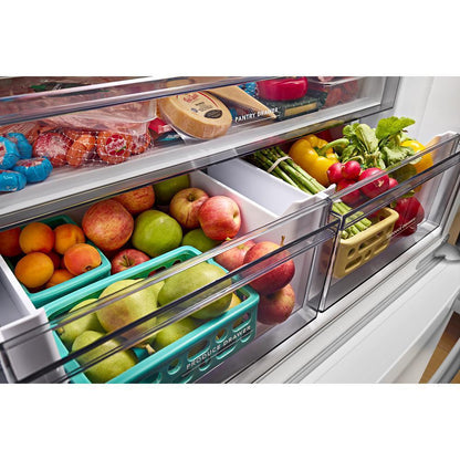 KITCHENAID KRFC136RWH 20 Cu. Ft. 36-inch Width Counter-depth French Door Refrigerator WIT...