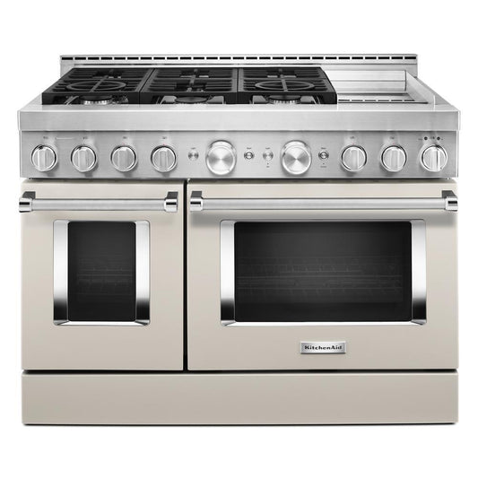 KITCHENAID KFGC558JMH Kitchenaid 48'' Smart Commercial-style Gas Range With Griddle - ...