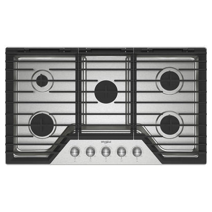 WHIRLPOOL WCGK7036PS Whirlpool 36-inch Gas Cooktop With Fifth Burner