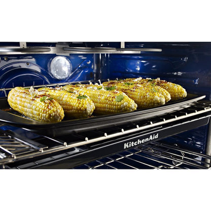 KITCHENAID KFDD500ESS Stainless Steel Kitchenaid 30-inch 5 Burner Dual Fuel Double OVE...