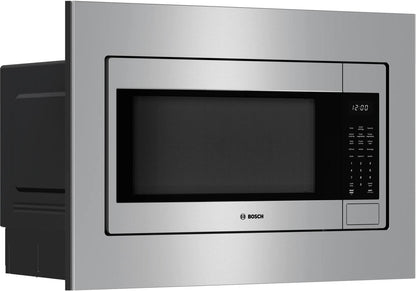 BOSCH HMB30155UC 300 Series Built-in Microwave Oven 24"" Left Sideopening Door, STAIN...