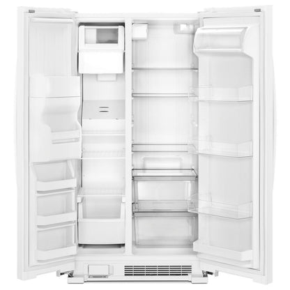 WHIRLPOOL WRS331SDHW Whirlpool 33-inch Wide Side-by-side Refrigerator - 21 Cu. Ft. - ...