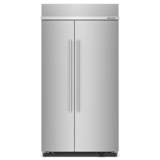 KITCHENAID KBSN702MPS 25.5 Cu Ft. 42"" Built-in Side-by-side Refrigerator With PRINTSHIELD...