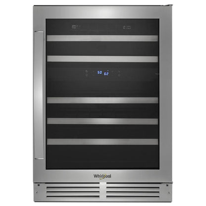 WHIRLPOOL WUW55X24HS Whirlpool 24-inch Wide Undercounter Wine Center With 46-bottle W...